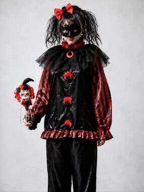 Halloween Costume Cute Spooky Clown Size S / M